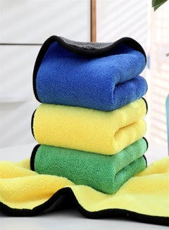 Buy 3PCS ,40x30cm Car Drying Towel Free Microfiber Cleaning Cloth,Premium Professional Soft Microfiber Towel,Super Absorbent Detailing Towel for Car/Windows/Screen/Kitchen in UAE