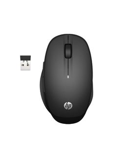 Buy HP Mouse Black 300 Dual Mode, Switch Between 2 Computers via Bluetooth or 2.4GHz Wireless, Smart TV Connection, 1200 to 3600 Adjustable DPI (6CR71AA) in Egypt