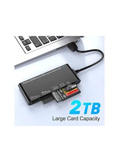 اشتري 30 Memory Card Readerwriter for Cf Card Xd Card Sd Card Micro Sd Card Ms Card With a 13cm Usb Cable Design 5 Cards Read Simultaneously في السعودية
