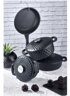 Buy Carabella Cast Iron 7pcs Cookware Set -Made In Turkey in UAE