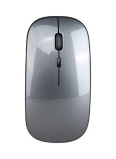 Buy Wireless Slim Rechargeable Mouse Three-Key Wireless Mouse 2.4G Mute Notebook Desktop Office Mouse Gray in UAE