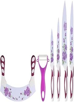 Buy White Swan Kitchen High Quality Knives Set, Made in China Purple and White in Egypt