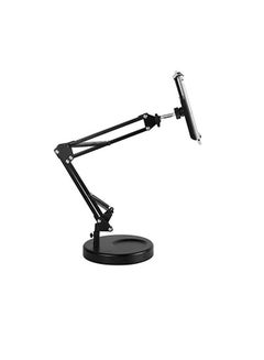 اشتري Padom Best Flexible Long Arm Tablet PC Holder 360° Rotating metal Desktop Stand bedside phone holder في الامارات
