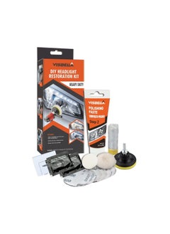 Buy Visbella DIY Headlight Restoration Kit Renewal with Protectant Fix Remove Buffer and Polish Cloudy Lights Taillights Fog Lights Directional Lights, in UAE