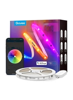 Buy RGBIC Wi-Fi + Bluetooth LED Strip Lights With Protective Coating (10m) (H619C) in Saudi Arabia