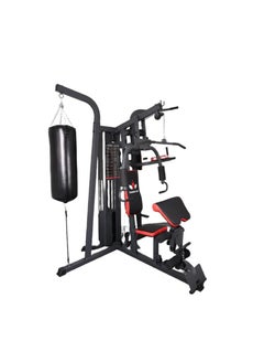 Buy CHAMPKIT All-in-One Home Gym with 3 stations  , Multifunctional Full Body Workout Station with Boxing Punching Bag, Resistance Training, and Weight Stack for Total Fitness in Saudi Arabia