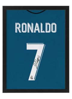 Buy Cristiano Ronaldo Real Madrid Autographed Jersey - Framed Poster 50x40cm - CR7 -Football Memorabilia, Soccer Collectible, Gift for Fans in UAE