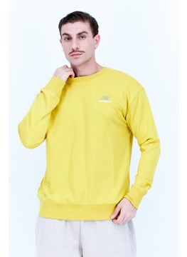 اشتري Men Relaxed Fit Long Sleeve Outdoor Sweatshirts, Yellow في السعودية