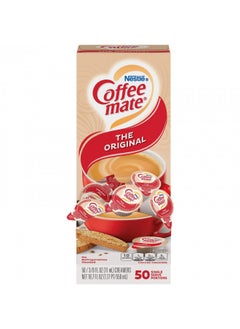 Buy Nestle 35110 Coffee-Mate Original Flavor Creamer, Single Serve Portions, 50/Box in UAE