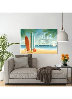 Buy Canvas Wall Art, Abstract Framed Portrait of summer background with surf boards in Egypt