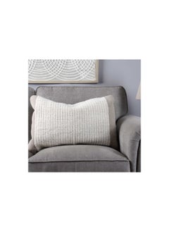 Buy Indiana Wool Textured Cushion 40x65cm-natural in UAE