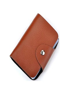 Buy Fashion Business Credit Card Holder Leather Strap Buckle ,Wallet Bag 26  Case in UAE