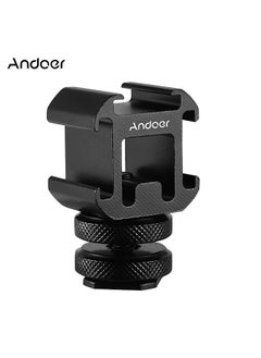 اشتري 3 Cold Shoe Mount Adapter On-Camera Mount Adapter for DSLR Camera for LED Video Light Microphone Monitor في الامارات