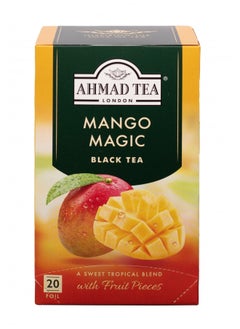 Buy Ahmad Tea Mango Magic Black Tea, 20-Count Boxes (Pack of 6) in UAE