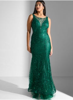 Buy Shimmer Mermaid Cut Dress in UAE