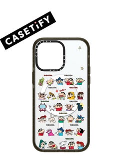 Buy Apple iPhone 13/14 Case,Crayon Shinchan Stickers Magnetic Adsorption Phone Case - Semi transparent in UAE