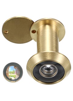 اشتري Safety Door Viewer, Solid Brass 200-degree Door Viewer/Peephole with Heavy Duty Rotating Privacy Cover for 35-60mm Thickness Doors, Durable Door Viewer for Home Office Hotel (Gold) في الامارات