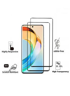 Buy Full Coverage Screen Protector for Honor X10 / Honor X20 / Honor 20 Plus / Honor X30i/ Honor 50 PLUS Black Edge [Anti-Scratch]  2-Pack in UAE