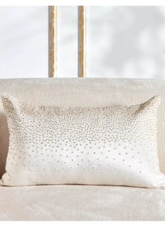 Buy Faris Nami Beaded Filled Cushion 30x50 cm in Saudi Arabia