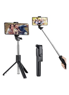 Buy Selfie Stick Tripod, Extendable Selfie Stick with Detachable Wireless Remote and Tripod Stand Selfie Stick for iPhone 11/12/13 Pro Max/X/XS/XR/8/8P/7/7P/6s/6 in UAE