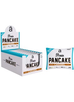 Buy Nano supps 16% Protein low calorie no added sugar Pancake Caramel Pack of 12 x 45 grams in UAE