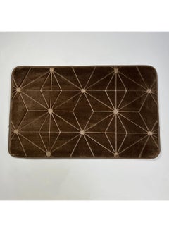 Buy Orchid Memory Foam Bath Mat 50x80 cm -Brown in UAE