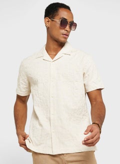 Buy Embroidered Relaxed Fit Shirt in Saudi Arabia