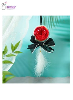 Buy Eternal Flower Austin Rose Car Hanging, High Appearance Level Creative Gift Gift Box Home Decor in Saudi Arabia