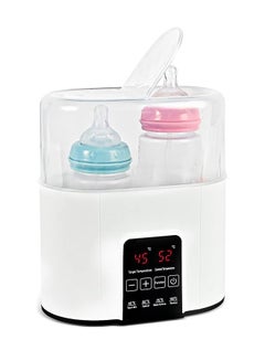 Buy 6-in-1 Multifunctional Bottle Warmer, Baby Food Heater Defrost BPA-Free,for Breastmilk and Formula with Timer - White in Saudi Arabia
