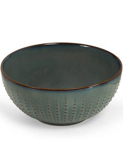 Buy Drops Porcelain Bowl, Green - 20 cm in UAE