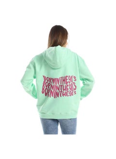 Buy 90s-unisex-oversized-hoodie-mint-green-1 in Egypt