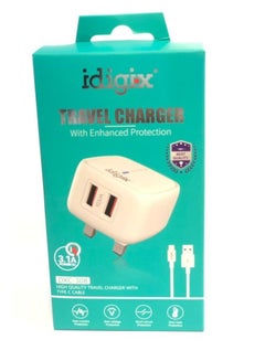 Buy Travel Charger With Type- C Cable DXC-308 in UAE