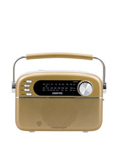 اشتري Rechargeable Radio with Bluetooth, 3-Band Radio, GR13015 | AUX Input | Rechargeable Battery | AC/DC Operation | BT/ FM/ MP3/ USB/ TF Card/ AC/DC operation في السعودية