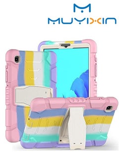 اشتري Case for Galaxy Tab A7 Lite 8.7 Case, Heavy Duty Rugged Full-Body Hybrid Shockproof Drop Protection Cover for Samsung Galaxy Tab A7 Lite 8.7 2021 Model SM-T220 / SM- T225,Colourful Pink في الامارات