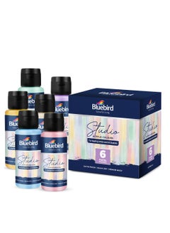 Buy Bluebird Acrylic Paint Pastel Colors Student DIY Painting Pack Non-Toxic Art & Craft for Artists, Kids, Adults & Hobby Painters Set of 6 x 100 ml. in UAE