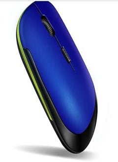 Buy MINI USB 2.0 Ultra Thin 2.4G wireless mouse- Blue in Egypt