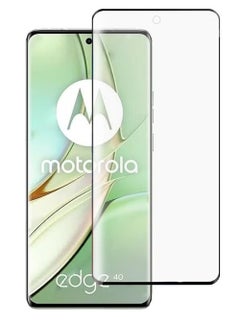 Buy Motorola Edge 40 Screen Protector, Glass Tempered Bubble Free, Anti-Scratch, Anti-Fingerprint, 9H Hardness 3D Curved Edge Screen Protection  for Moto Edge 40 Accessories in Saudi Arabia