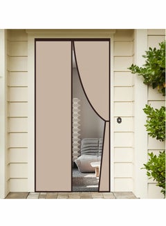 Buy Magnetic Insulated Door Curtain, Thermal Door Cover Door Screen Auto Closer Self-Closing Privacy Screen Door for Air Conditioner Room, Patio, Bedroom-Hands Free in UAE