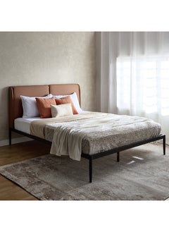 Buy Urban Napier Queen Upholstered Metal Bed 217 x 107.5 x 167.5 cm in Saudi Arabia