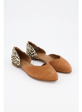 Buy Women Slip On Casual Flats, Brown in Saudi Arabia