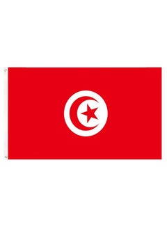 Buy Fifa World Cup  Tunisia Flag Decoration Supplies 150x90cm in UAE