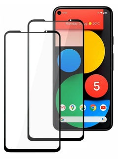 Buy 2Pack for Google Pixel 5 Screen Protector Anti-Scratch Tempered Glass Clear HD Edge to Edge Full Coverage 9H Case Friendly Film 6.0 inch in UAE