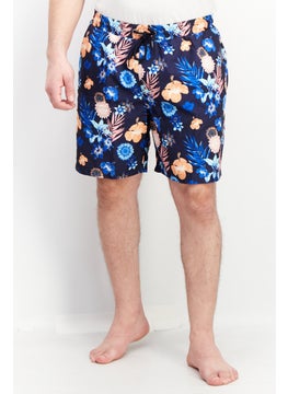 اشتري Men Floral Print Board Shorts, Navy Combo في الامارات