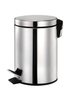 Buy Stainless Steel Pedal Bin - 5 Liter in UAE