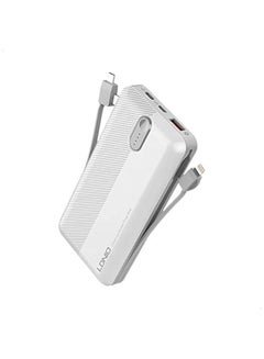 Buy LDNIO PL1013 Wired Power Bank 10000 mAh - White in Egypt