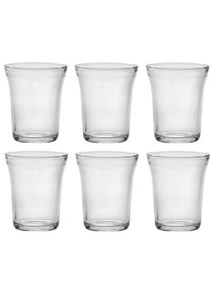 اشتري Universal Drinking Glass Tumbler 6pc Set Made in France 220ML في الامارات