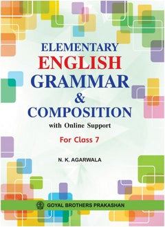 Buy Elementary English Grammar & Composition with Online Support for Class 7 in UAE