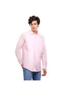 اشتري COUP Custom Fit Basic Shirt For Men - Rose - M في مصر