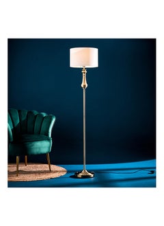 Buy Corsica Metal Floor Lamp with Fabric Shade 160 x 35 cm in UAE