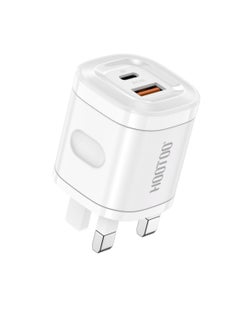 Buy 20W 2Dual Port USB And Type C Wall Fast Charger White in Saudi Arabia